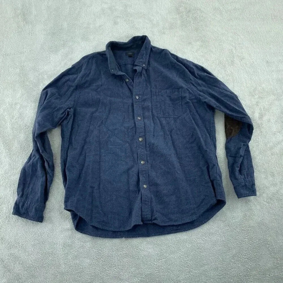 J. Crew Shirt Long Sleeve Button Down Mens XL Blue 2084 - Picture 1 of 9
